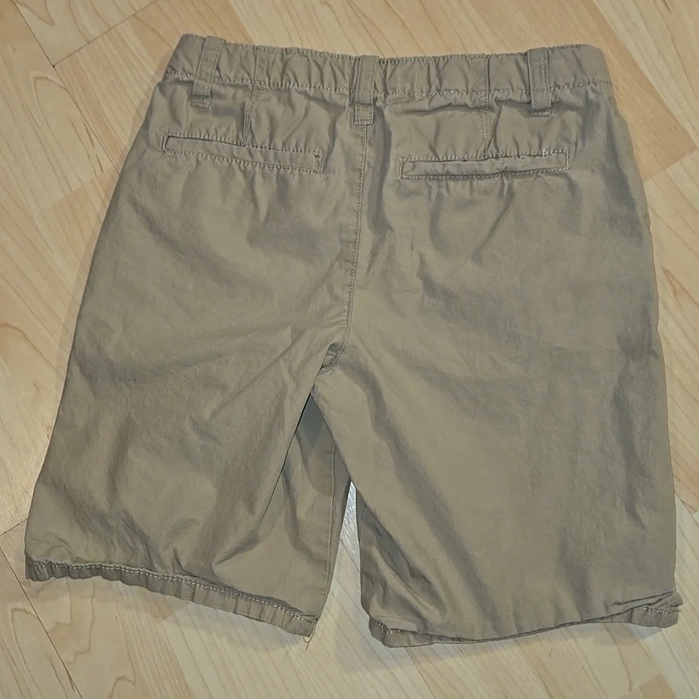 Polo Ralph Lauren Kids Khaki Chino Shorts Polo Logo Adjustable Waist Size 7